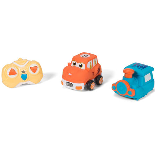 Top Tots Soft 'n Squishy Remote Controlled Cars - Blue & Orange