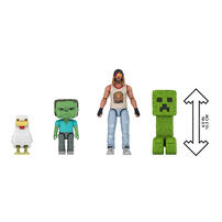 Minecraft A Minecraft Movie Woodland Mansion Throwdown Figure Pack