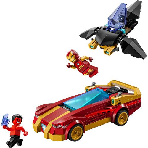 LEGO Marvel Iron Man Car & Black Panther vs. Red Hul 76310