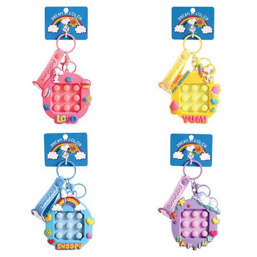 Snoopy Keychain POP It Mix Colour - Assortment