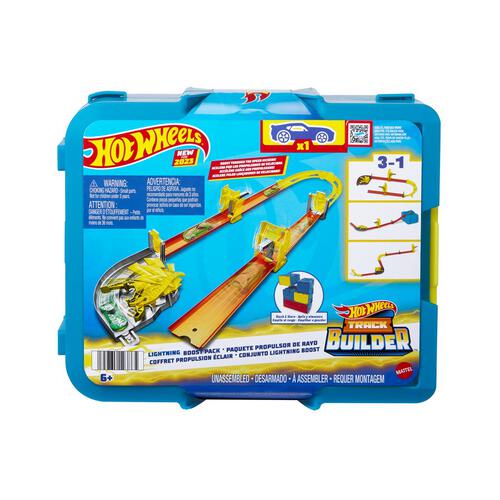 Hot Wheels Track Builder Straight Track Set, 37 Component Parts