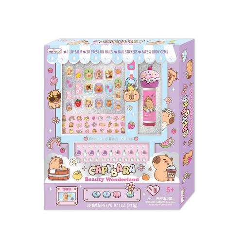 Hot Focus Beauty Wonderland Capybara Manicure Nail Art Sticker