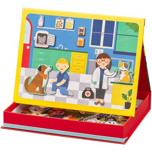Petit Collage Mps Veterinarian Magnetic Play Scene
