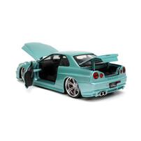 JADA 1:24 FF 2002 Nissan Skyline GT-R R34 -Green