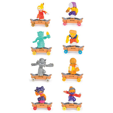Teck Deck Free Riders Collectible Mini Skateboard Figure M01- Assorted