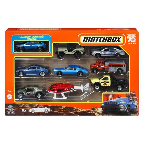 Matchbox 9 Pieces Vehicle Pack - Assorted