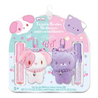 Hot Focus Twinkles Besties Critters Beauty Kit Washable Non-Toxic Makeup Toy Set