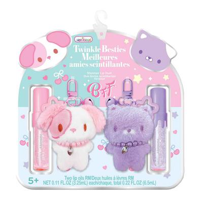 Hot Focus Twinkles Besties Critters Beauty Kit Washable Non-Toxic Makeup Toy Set