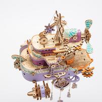 HowCat Dreamcatcher Dudu Ship Purple DIY 3D Wooden & Paper Puzzle