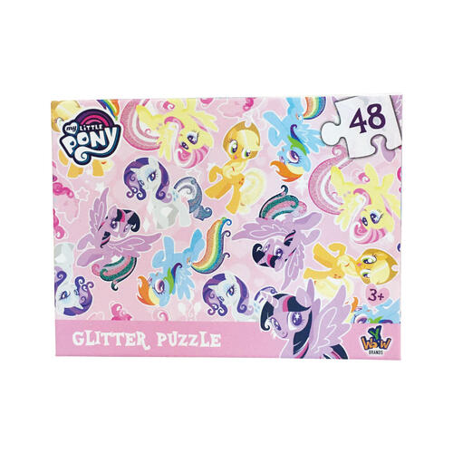 Y Wow Brands My Little Pony 48Pcs Glitter Puzzle