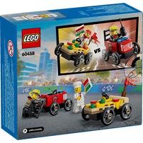 LEGO City Pizza vs. Fire Truck Race Car Pack 60458