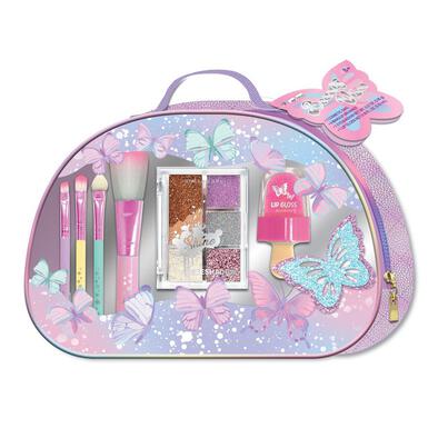 Hot Focus Beauty Vibes Tie Dye Butterfly Handy Bag With Cosmetic Set