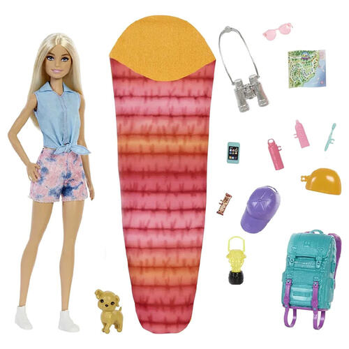 Barbie Camping Doll & Accessories (Blonde)