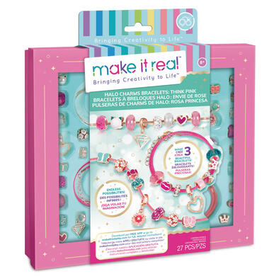 Make It Real Halo Charms Bracelets Think Pink