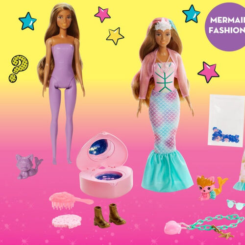 Barbie Color Reveal Peel Unicorn Fashion Doll | Toys