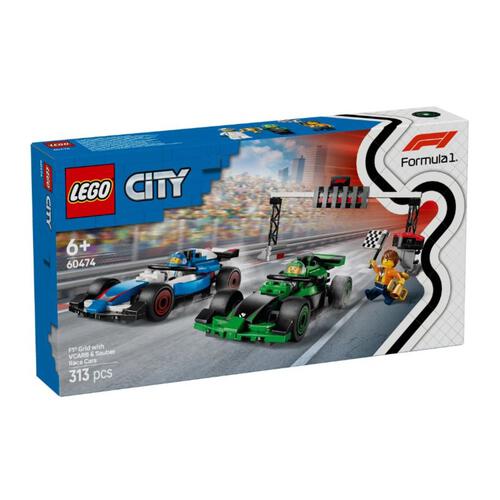 LEGO City F1 Grid with VCARB & Sauber Race Cars 60474