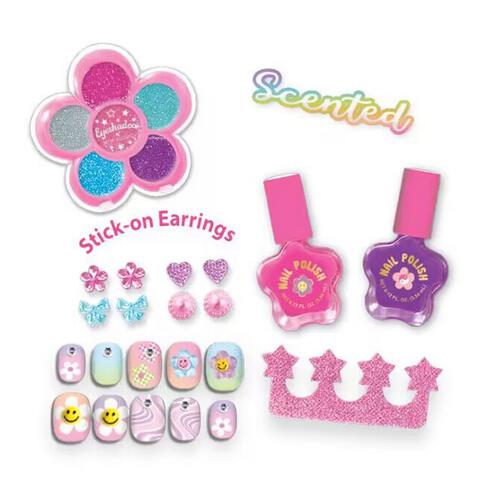 Hot Focus Sparkle Beauty Groovy Flower Cosmetic Set