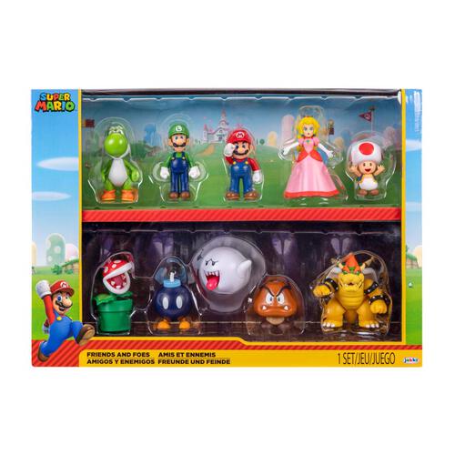 Super Mario 2.5 Inch Mario Friends And Foes 10 Packs