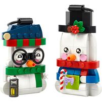 LEGO Snowman Ornaments Christmas Decor Holiday Decorations 40812