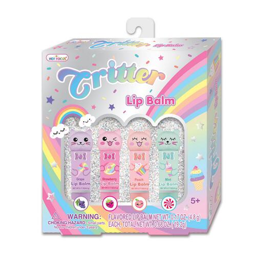 Hot Focus Critter Lip Balm Rainbow Beauties Set