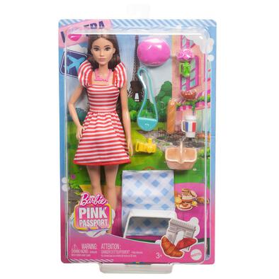 Barbie Pink Parisian Playset With Doll