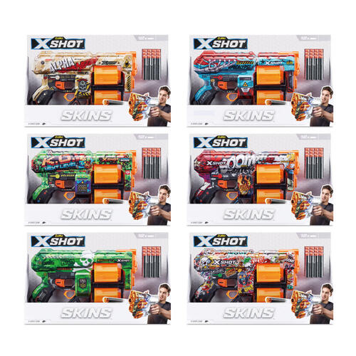 X- Shot Skins-Dread (12 darts) Color - Assorted