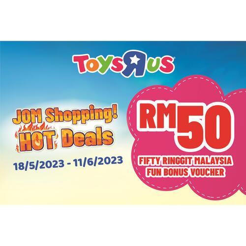 Jom Shopping! Hot Deals Fun Bonus RM 50 Voucher