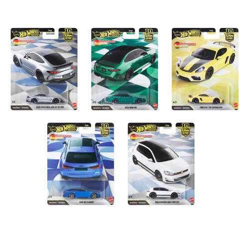 Hot Wheels FPY86 Car Culture Dash W Set of 10 (Deutschland Design)
