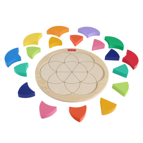 Fisher Price Wood Color Wheel Puzzle