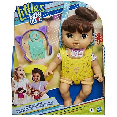 Baby Alive Littles Carry'n Go Squad Girl (Brown)