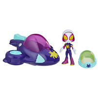 Marvel Spidey and His Amazing Friends Web-Spinners Vehicle, Figure, and Helmet Accessory - Assorted