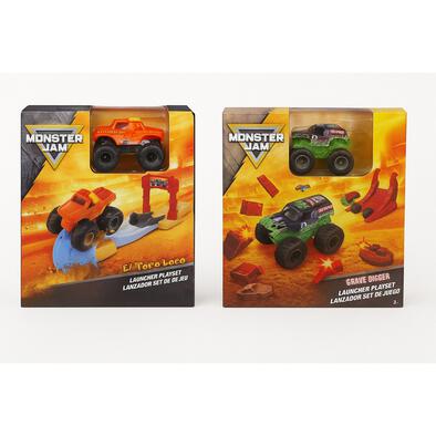 Monster Jam 1:72 Mini Playset (Grave Digger & El Toro Loco) - Assorted (1 Pc)