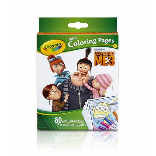 Crayola Mini Coloring Pages Dm 12Pk