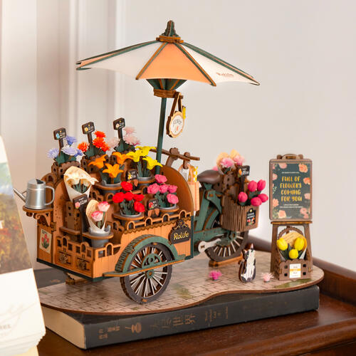 Robotime Rolife Blossom Cart