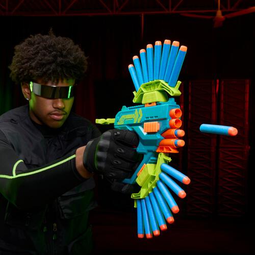 Nerf Rebel Ops Ammohawk 20 Foam Darts & 2 Dartshields, Outdoor Action Play, Ages 8+