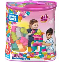 Mega Bloks Building Bag Pink 80 Pieces