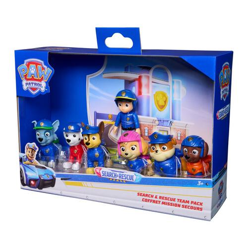 Paw Patrol Search & Rescue Team Figure Pack with 7 Collectible Figures