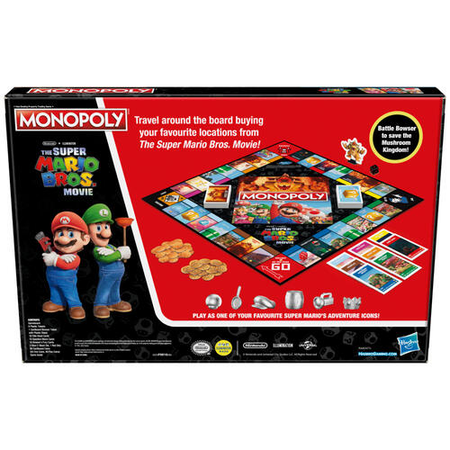 Monopoly: Super Mario Bros. Celebration! Edition Board Game GAMESTOP NEW  SEALED