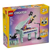 LEGO Creator 3 in 1 Music Decor Piano With Cat 31392