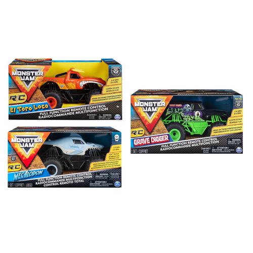 Monster Jam 1:24 Remote Control - Assortment