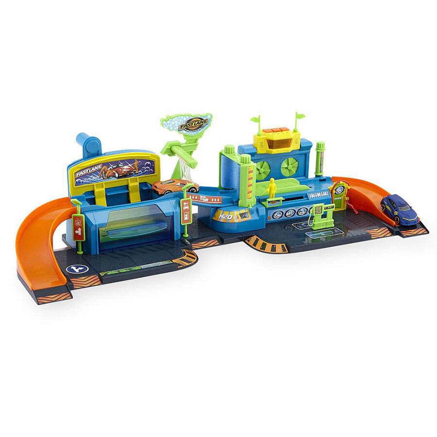 fast lane mini car wash playset