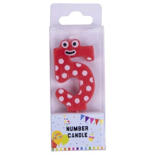 Figure Number 5 Candle