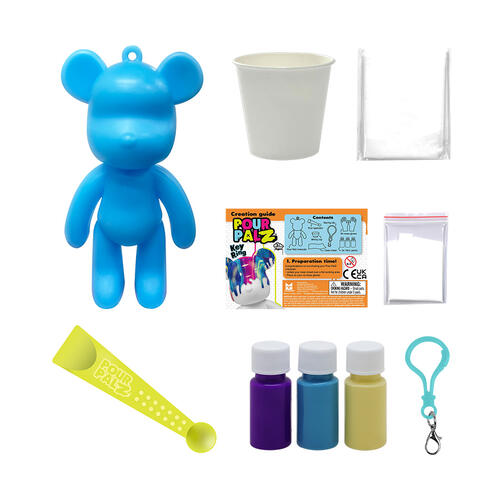 Pour PalZ Paint Mini Bear Keyring - Assorted (1 Pc)