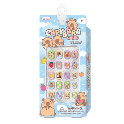 Hot Focus Capybara Nails Press on Nails Manicure Nail Art Sticker