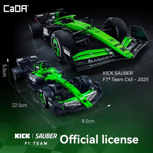 CaDA KICK Sauber F1 Team C45 Racing Car Brick DIY 1:24 Scale Vehicles Set