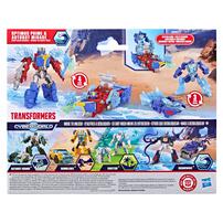 Transformers Cyberworld Optimus Prime & Autobot Mirage High Seas Heroes Energon Surge