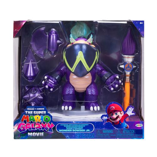 The Super Mario Galaxy Movie Chomping Wonder Bowser Jr Action Figure