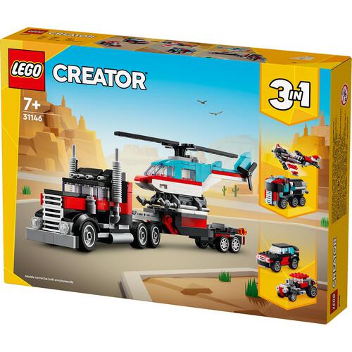 LEGO Creator Flatbed Truck with Helicopter 31146