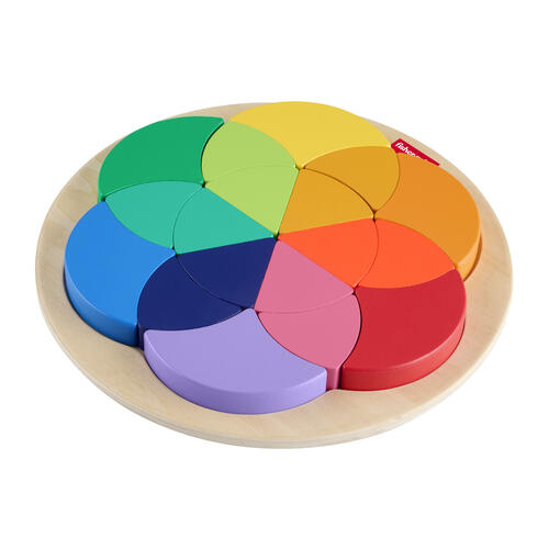 Fisher Price Wood Color Wheel Puzzle
