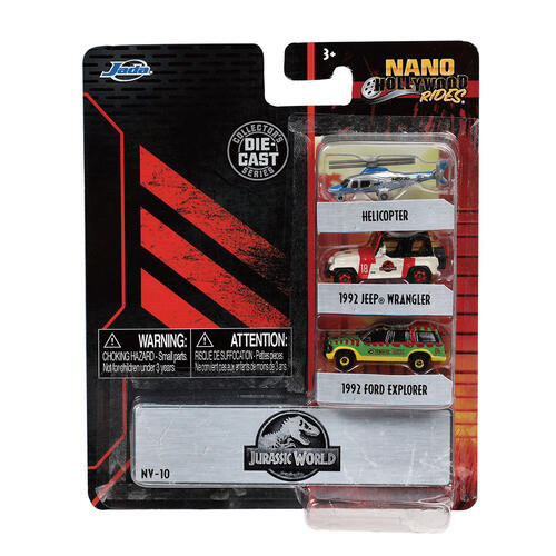Nano Jurassic Park 3 Car Set